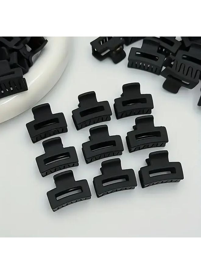 Graphite Color Square Hair Clips 30 Piece Set Matte Non Slip Barrettes - Image 1